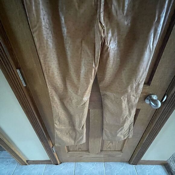 NWT Pleather Tan Juniors size 9 Slacks - Picture 8 of 12